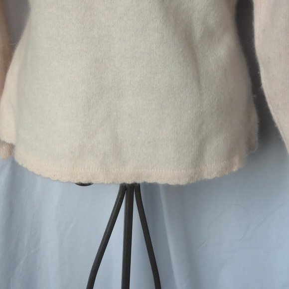 1990s Beaded Embroidered Wool Angora Cardigan - Picture 4 of 13